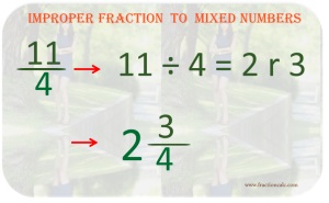 Improper Fraction to Mixed numbers