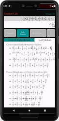 Fraction Calculator Solution Converting mixed numbers to improper fraction.